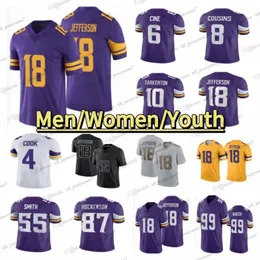 9 J.J.McCarthy Aaron Jones Justin Jefferson Jersey de futebol 3 Addison Turner TJ Hockenson Harrison Smith Adrian Peterson Randy Moss CJ Ham Ivan Pace Jr Sam Darnold