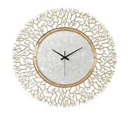 Relógios de parede Criativo MUTO Design moderno Modern Clock Copper Fashion Art Luxury Deco Murale Home Decor for Living Room Pared1915453