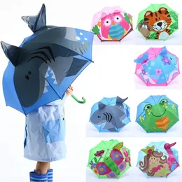 3D Cartoon Dzieci Outdoor parasol Parasol Ochrona przed słońcem UV Windproof Folding 240516