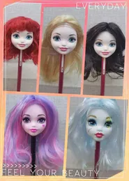 Dolls Doll Head Toy Princess Head Candy Color DIY Toy Wig Childrens Birthday Gift Black Purple Pink Green Gold 1/6 1/4 Wig S2452203