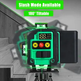 Mini 16 linee Level Laser Green Lines Autolivello autorizzato 360 Vertica orizzontale Vertical Super Potenti Green Level 4D Laser Livello