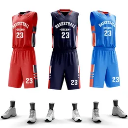 Custom Herren Basketball Trikots atmungsaktive Basketballuniform 100% Polyester Basketball -Hemdschule Team Kleidung für Jugend 240522