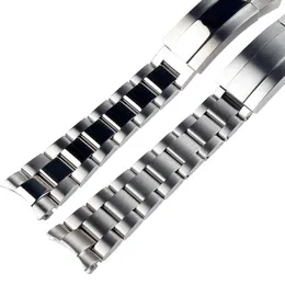 20mm Stainless Steel Watchband Intermediate Polishig New Menes Watches Band Strap Bracelet for Submariner Gmt 250d