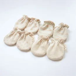 1Pair Mitten Cotton Anti Scratching Nyfödda handskar Skydd Face Baby Mittens Glove Spädbarnstillbehör F24523