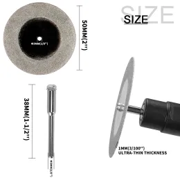 BRSCHNITT 3 Inch Indestructible Cutting Disc For Grinder - 3/8 Arbor Diamond Blade For Metal, Tile, Stone