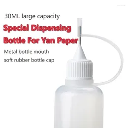 Storage Bottles 10Pcs/Set 30ML UV Glue Plastic Bottle Tattoo Liquid Pigment Pinhole PE Extrusion Needle Tube