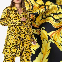 Ткань Itan Frd Fashy Design ткани барочная растяжка печать сатиновая полиэстер мягкая одежда платье ткани ткани ткани для шитья T240522