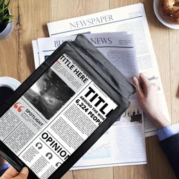 Lente D'ingrandimento Per Lettura A Pagina Intera, Grande Lente D Rettangolare Portatile Con 4 Luci Led Lente Dingrandimento 3x Per Anziani Che Leggono 2 Batterie Aa Non Incluse 77110578 - Foto 4