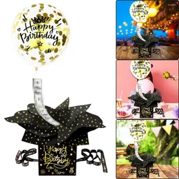 Party Dekoration 1Set Birthday Surprise Gift Box DIY Klapppapier Bounce Creative Ballons Bomb für