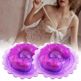 Andere Gesundheits Schönheitsartikel 1 Paar Brustwarzen Vibratoren Nicht reizende Brustclip weiche Gummi Starke stimulierende Brustsaugne -Becher -Clip Weibliche Produkt q240521