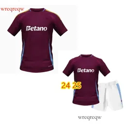 Kamara 24 Kids Kit em casa Terceiro 2024 25 Aston Villaes Soccer Jerseys Watkins Buendia McGinn El Ghazi Douglas Luiz Mings Konsa Cash Football