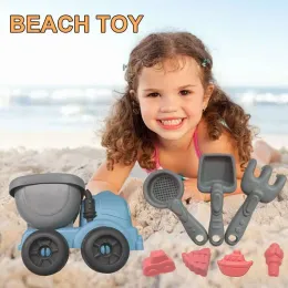 Kum oyuncakları yaz kürekçeleri oyuncaklar kiti kum kalıbı plaj kürek kova seti plaj çocukları için sevimli eğlenceli araçlar yürümeye başlayan çocuk banyo saati