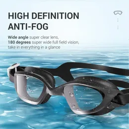 Treinamento de adultos Racing Professional Swimming Glasses HD Vapa à prova de vazamento confortável confortável 3D Sucker Water Sports Goggles 240522