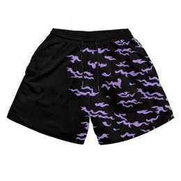 A anime shorts homens mulheres 3D Manga Gym Mesh Fitness Board Dry Dry Summer Gothic Harajuku Sports Casual Casual Calças 240510