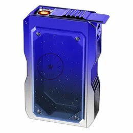 Case di sigarette fumanti colorate trasparenti per fumogeni di sigaretta glitter box portatile innovativo innovativo USB più leggero più leggero tabacco alloggiamento esclusivo tasca