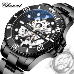 Popular skeleton automatic mechanical watch Fashionable waterproof mens watch