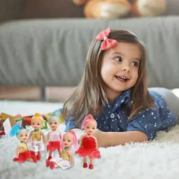Dolls da 3 pollici giocattolo da 3 pollici Mini tascabile Principessa Doll Girl Girl Abbigliamento e scarpe tra cui bambini casuali di 2-3 anni S2452201 S2452201 S2452201