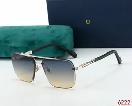 Мужская классическая бренда ретро женские солнцезащитные очки UV400 Luxury Designer Glasses Metal рамные дизайнерские солнцезащитные очки Riderode Bridge Mitte Resolve Mask