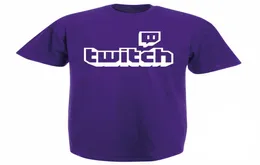 Twitch TV Tshirt Purple Gaming Top Gamer Tee Fathers Day Fan Sleeve Manga Mulheres UNISSISEX Camiseta Y190606011858993