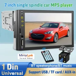 7 -дюймовый автомобильный радио Carplay Android Auto 1 Din Car Radio MultiMedia MP5 Video Player Car Stereo Bluetooth USB FM Aux Touch Screen