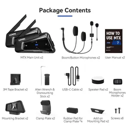 LEXIN MTX Bluetooth デュアルパック DHgate.com:Lexin MTX MESH Intercom | 24-Person Group