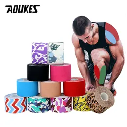 Aolikes Kinesiology Tape Cotton 5cm mit Drucken Sportzubehör Elastoplast wasserdicht für Muskelstütze Schmerzlinderung L2405