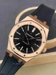 Aaoipiy Watch Luxury Designer Rose Gold Mechanical Mens Watch 15400or OO D002CR.01