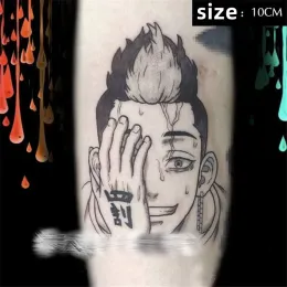 ALTcompluser Anime Tokyo Toman Cosplay Tattoos – Temporäre Klebetattoos Von Hanma Shuji, Wasserdicht Und Einfach Anzuwenden