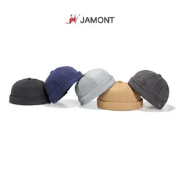 Jamont Retro Hat Hat Men Women Esisex Street Melon Hat Beainie Hip Hop Cap Cotton Cotton Guava Hats Admible Aystrue 240522