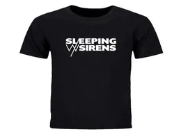 Sleeping with Sirens T Shirt Men Rock Band T Shirt Summer Summer Short Sleeve Botton oneck Music Tshirt Tops Tees DIY0704D3096840