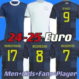 24 25 Escócia 150º aniversário 2024 Jerseys de futebol Tierney Dykes Adams Futebol Cirche Christie McGregor McGinn McKenna Men Kit Kit Uniformes