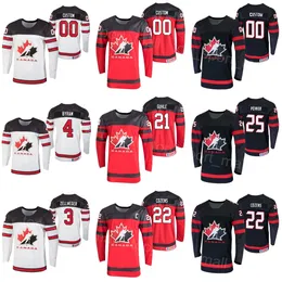 2024 IIHF Campionato mondiale Hockey Canada 98 Connor Bedard Maglie 3 Olen Zellweger 4 Bowen Byram 21 Kaiden Guhle 25 Owen Power 55 Colton Parayko 50 Binnington