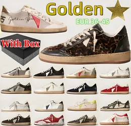 Scarpe da uomo piattaforma designer scarpa a stella golden star black bianco sier moca