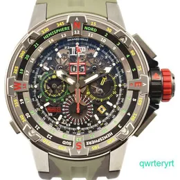 Male RM Wrist Watch RM60-01 Regatta Flyback Chronograph in Titanium RM6001 Sports Automatic Mechanical Tourbillon Movement Timepiece