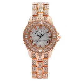 Mode Diamond Eingelegtes Frauen Watch Quartz Roman Scale Watch