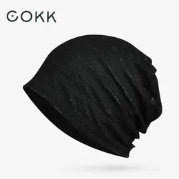 Cokk Turban Hat Spring Summer Summer Summer para homens homens unissex dupla camada de gorro respirável chapéu fino fêmea gorras de caneta 240522