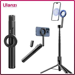 Selfie Monopods ULanzi MG-003 Pro Magnetic Phone Selfie Stick 1.36m Expandable Selfie Tripod Suitable for iPhone 15-12 Vlog Live Streaming d240522