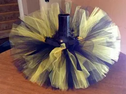 Signe Multicolor Baby Tutu Gonne Girl Girls Fatto Gonne a mano Ballet Dance Pettiskirts Tutus con Ribbon Bow Kids Party Costume Skirts Y240522