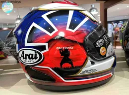 DOT -zugelassener ARAI -Motorradhelm Unisex Top -Qualität Japaner RX7X Blue Messer Guard Sammlung Motorradschutzgetriebe