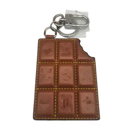 Simulated chocolate pendant resin creative keychain pendant couple mini bag pendant couple gift