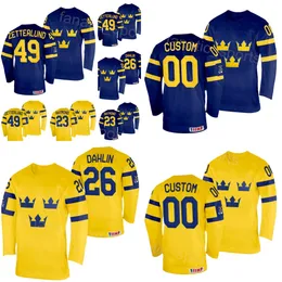 Sverige Hockey 95 Andre Burakovsky Jersey 2024 IIHF VM.