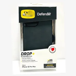 OTTERRRBOXロゴを持っているHeavy Duty Hybrid Robot Defender Defender Case for iPhone 15 14 13 12 11 Pro Max Samsung S22 S23 S24 Plus Note 20 Ultra Phone Case with Box Package