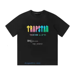 Men t shirts designer Luxury High Quality Trap star Shirt Print Letter Black White Grey Rainbow Color Summer Sports Fashion Top women tshirt for man trendy outfit