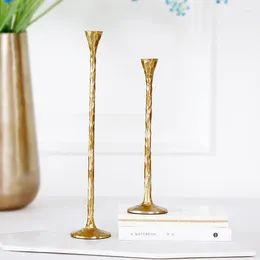 Candle Holders Gold Simple Fashion Holder Tall Living Room Creative Dining Table Titular De La Vela Home Decor BS50CH