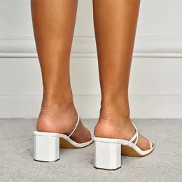 サンダルの女性ヒールストラップ白い太った正方形ヘッドヘビパターン象の靴サマーファッションp ba7