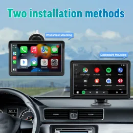 Taşınabilir Araba Video Dokunmatik Ekran Stereo Destek Android Auto Universal Car Multimedia Player Destek FM/