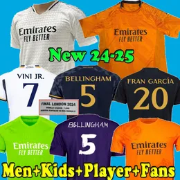 23 24 25 25 koszulki piłkarskie Bellingham Real Madrids Arda Guler Rodrgo 2023 2024 2025 Final Vini Jr Garcia TChouameni Football Shirts Kids Camisetas Futbol Fani gracza