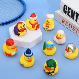 لعبة Bath Toys Exotic Rubber Duck Bath Toy Duck Float Baby Bath Toy Shower Party Party Boys and Girls D240522