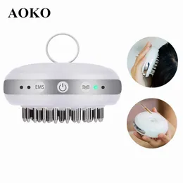 Aoko Haarwachstumsprodukt EMS Electric Head Massager Flüssigkeit importiert Haarregeneration Kamm für Kopfhautpflege, die den Haardruck reduzieren 240510