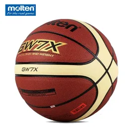 Basquete fundido original GW7X Baloncesto Official PU couro durável e anti -deslize bolas de treinamento para jogos internas e externas 240516